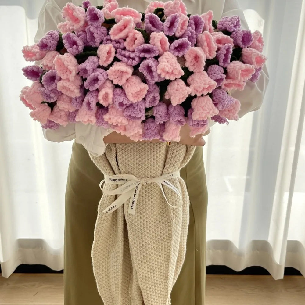 بطانية الورد والكروشيه