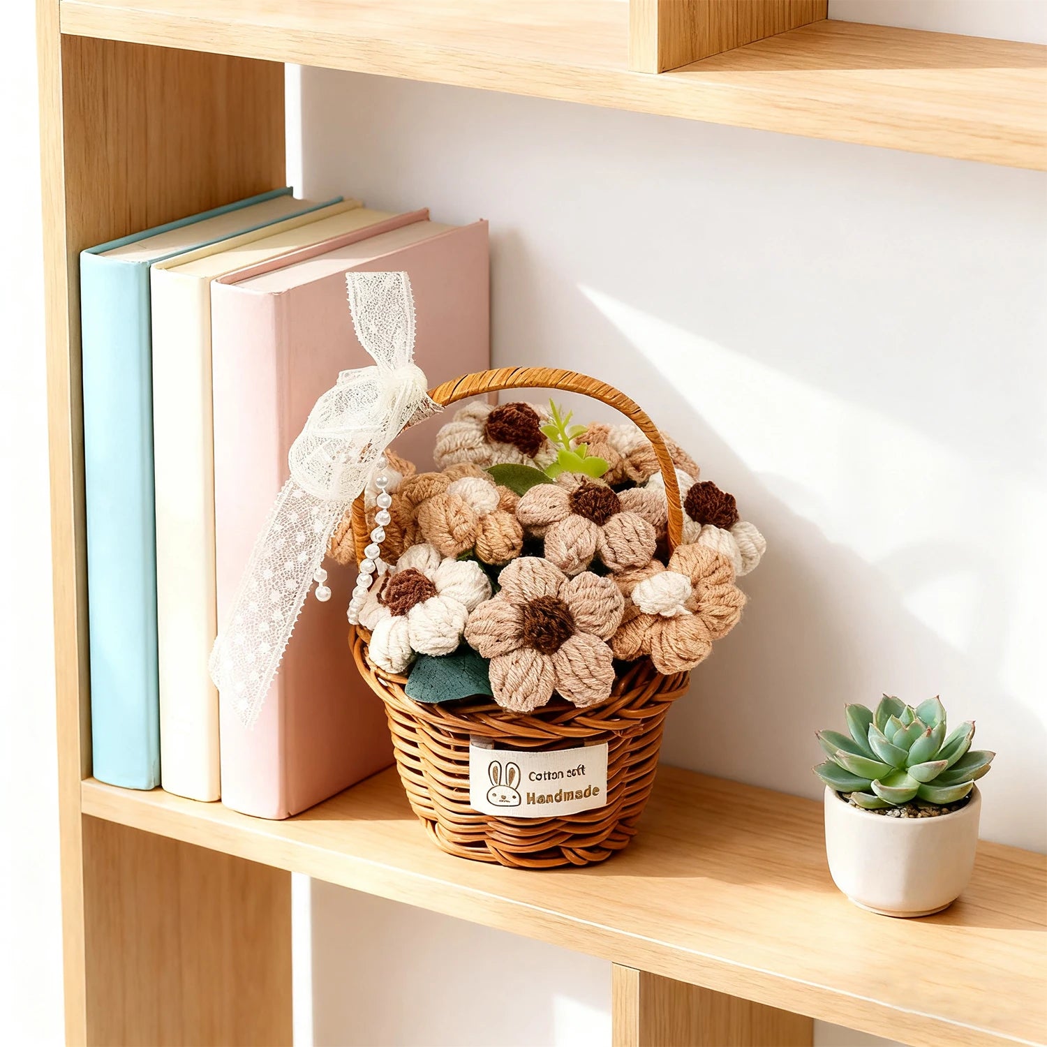 نبتة مصنوعة يدويًا بالكروشيه