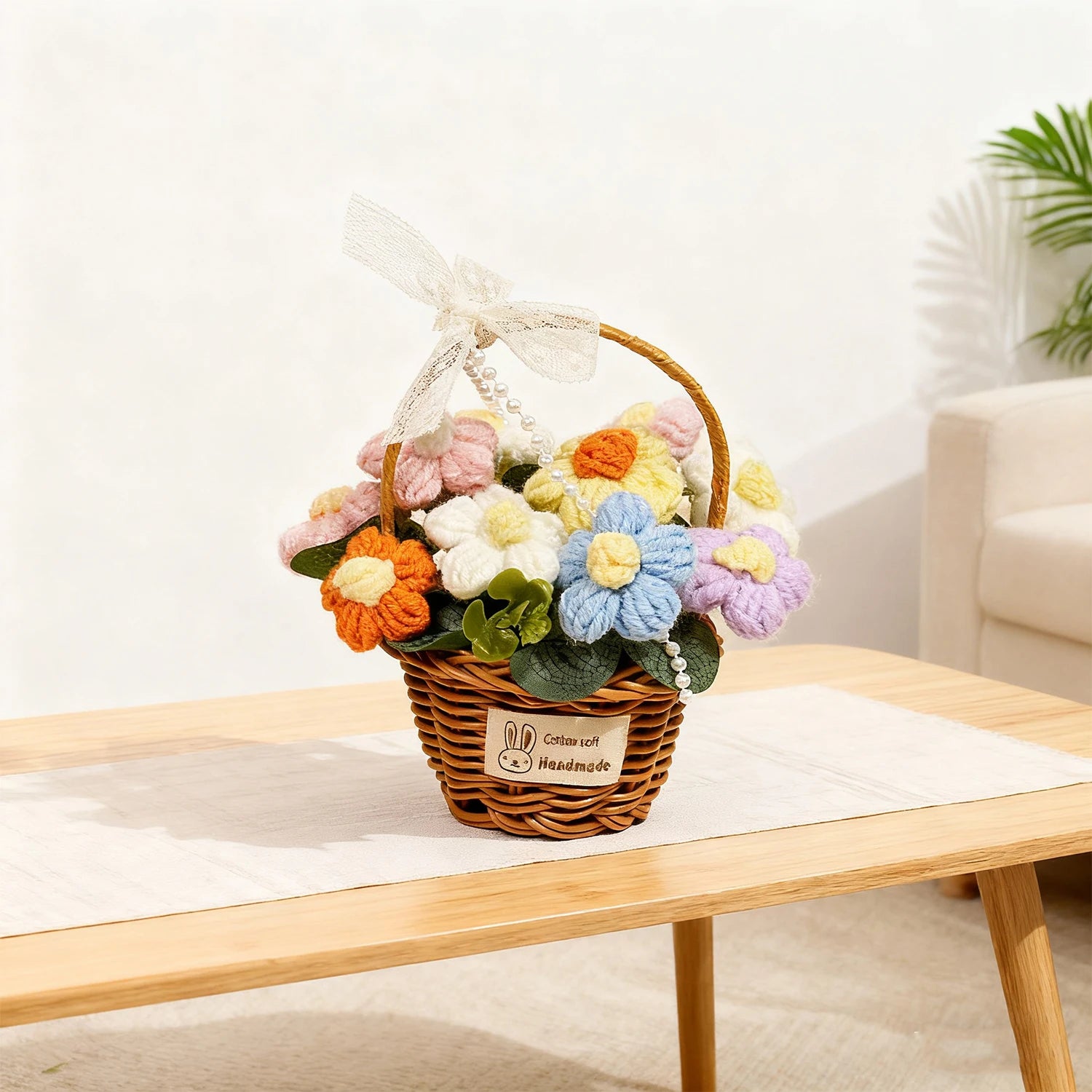 سلة زهور للهدايا والديكور،