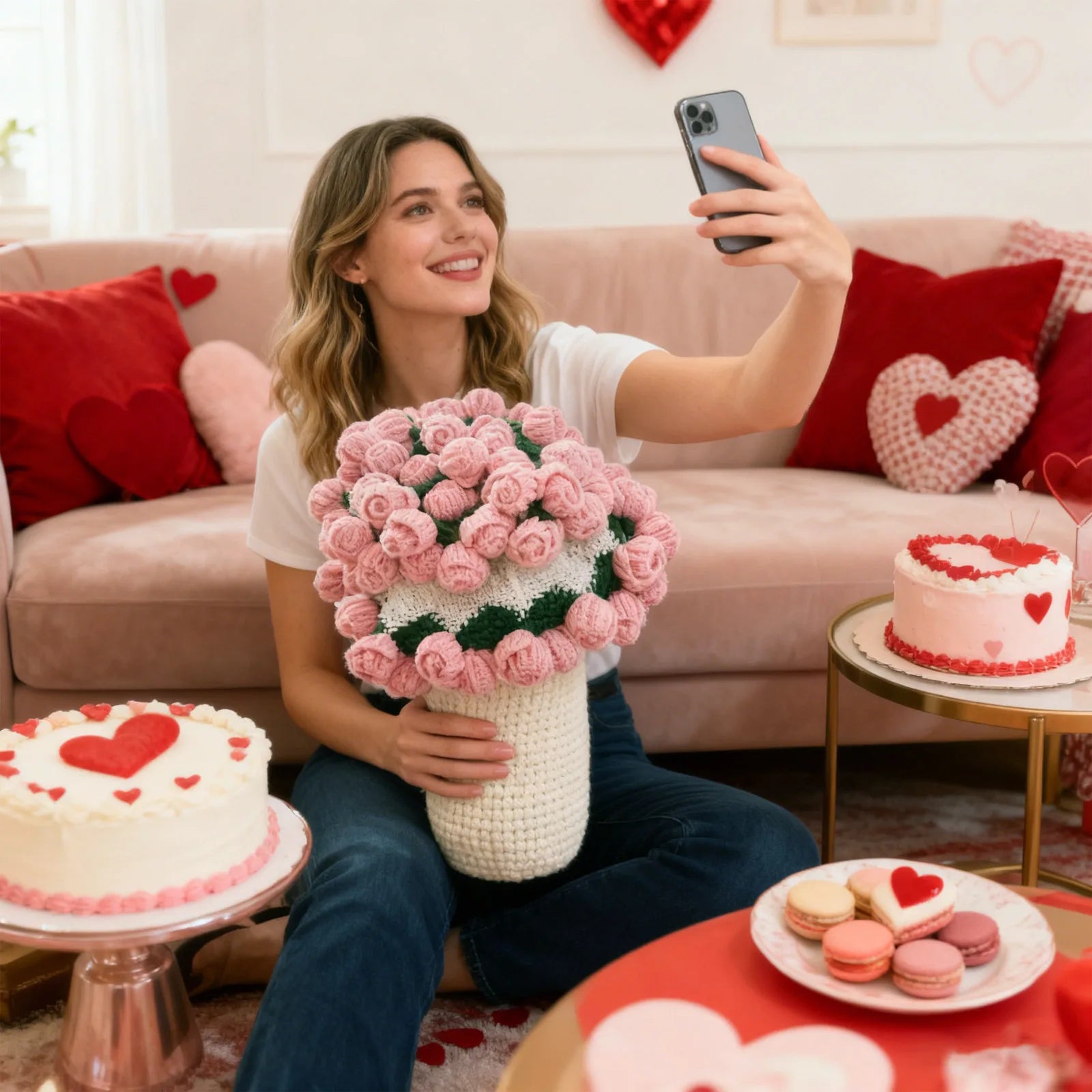 زهور وأحضان