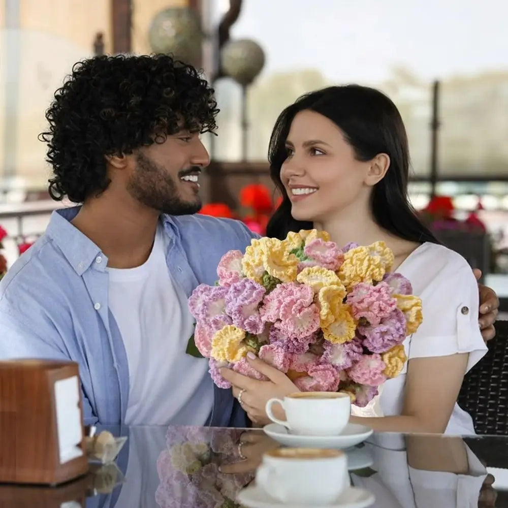 بطانية الورد والكروشيه