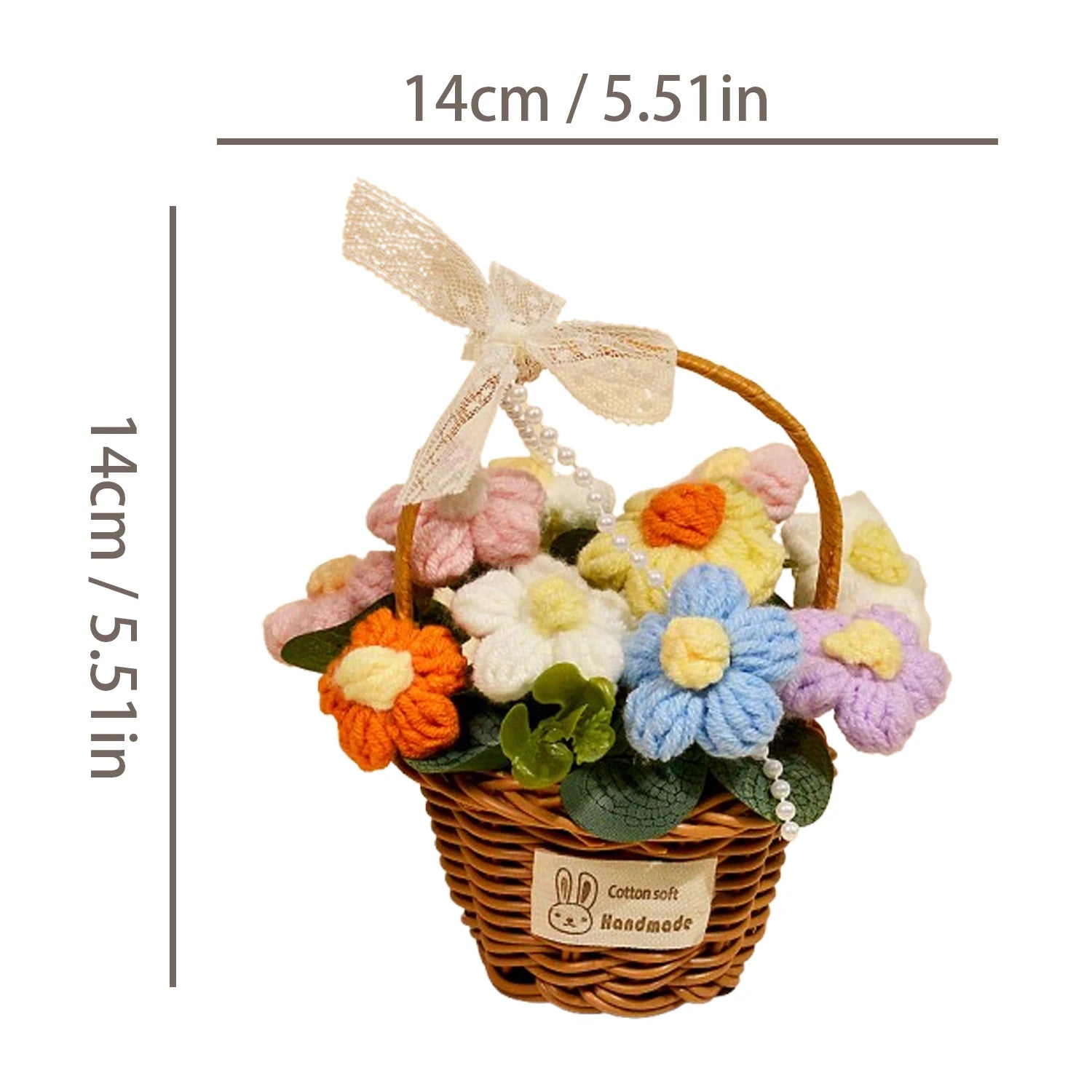 سلة زهور للهدايا والديكور،