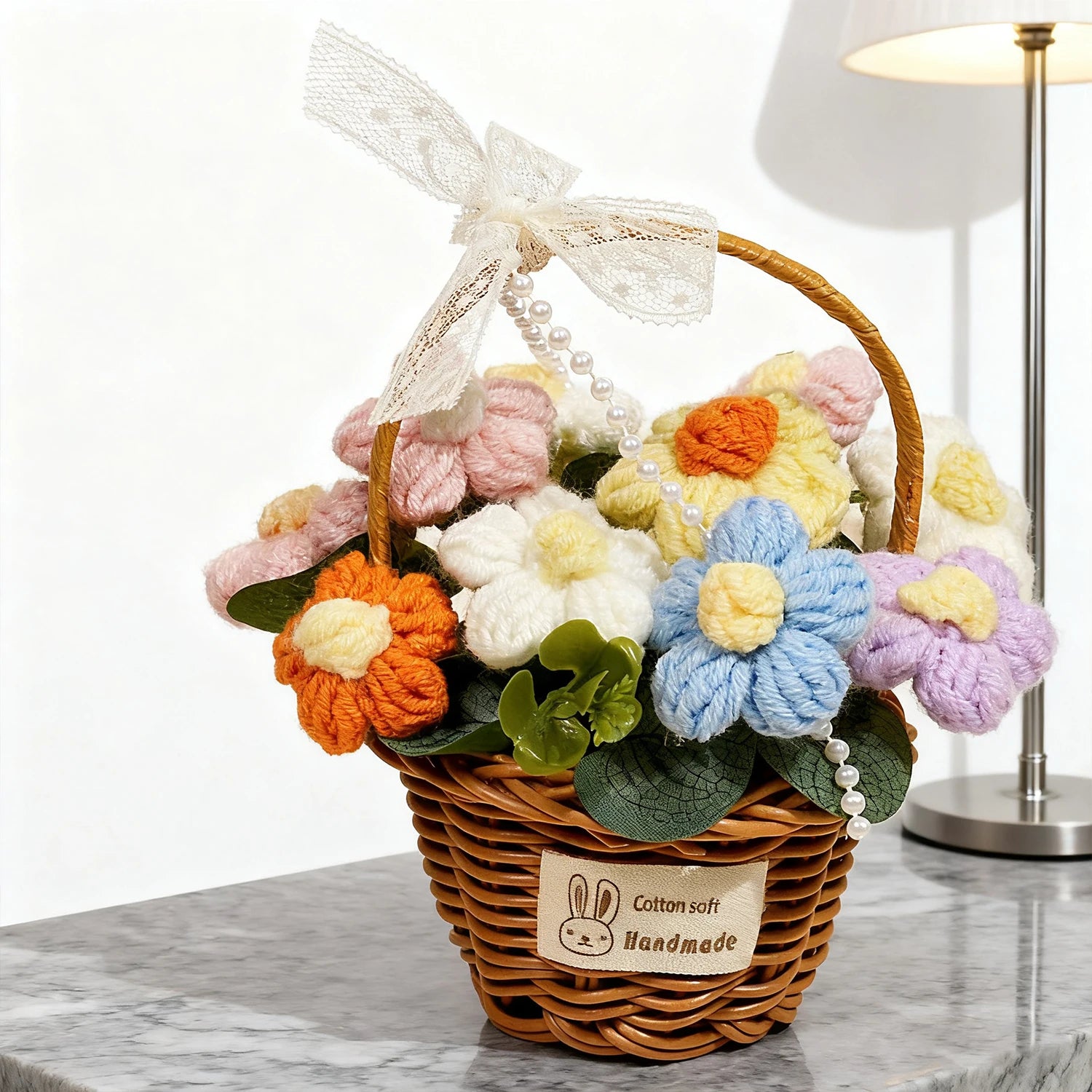 سلة زهور للهدايا والديكور،