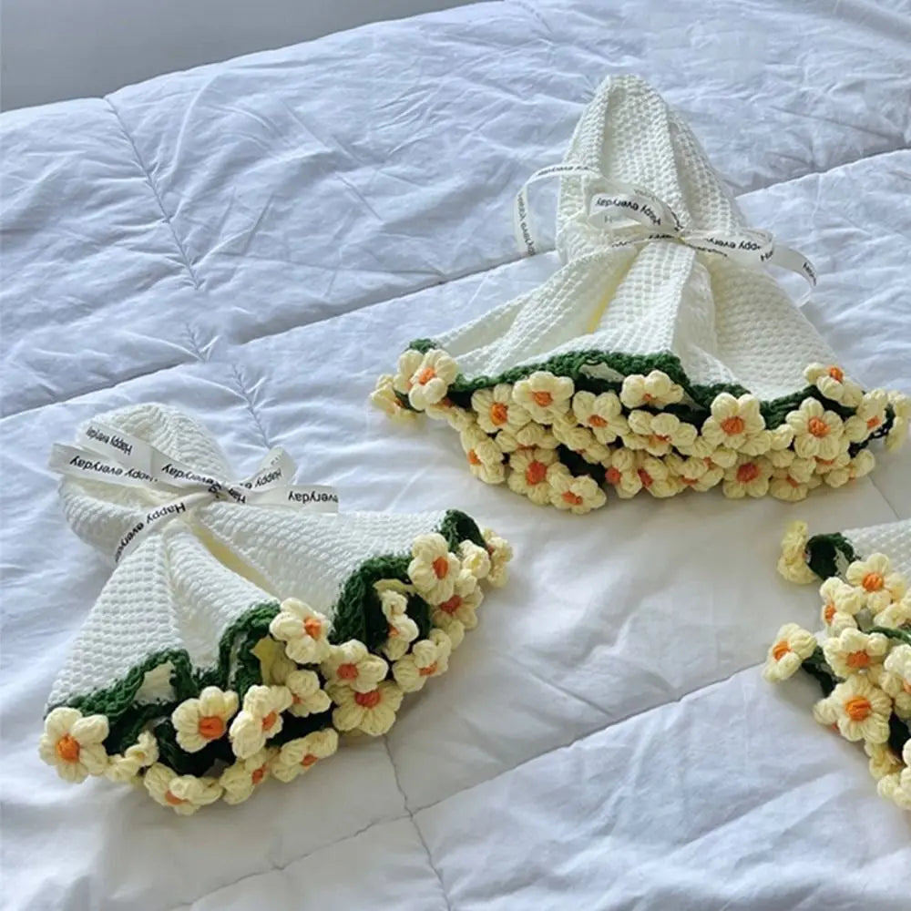 بطانية الورد والكروشيه